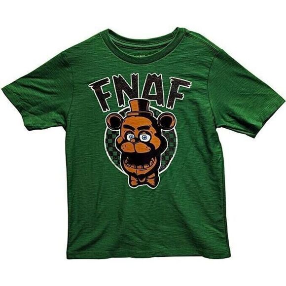 Five Nights At Freddy's Youth Boys FNAF Freddy Fazbear Tee Shirt New XS (4-5) - Picture 1 of 3